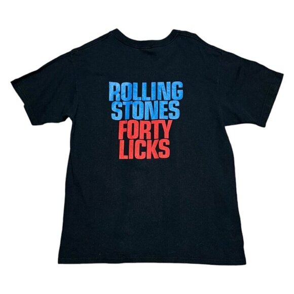The Rolling Stones FORTY LICKS Rock Band Music Retro Y2K 2002 Tour Merch Tee M - Picture 2 of 5